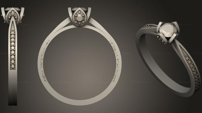 Ювелирные перстни и кольца (Кольцо 81, JVLRP_0563) 3D модель для ЧПУ станка